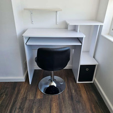 Computer Desk Shelves Home Office Study Workstation Table PC Laptop Desks Drawer