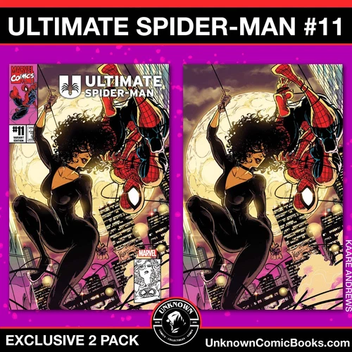 [2 PACK] ULTIMATE SPIDER-MAN #11 UNKNOWN COMICS KAARE ANDREWS EXCLUSIVE VAR (11/