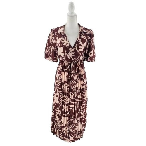 Libby Jersey Short Sleeve Midi Shirt Dress Flame Scarlet Honeycomb Geo US  10 | eBay
