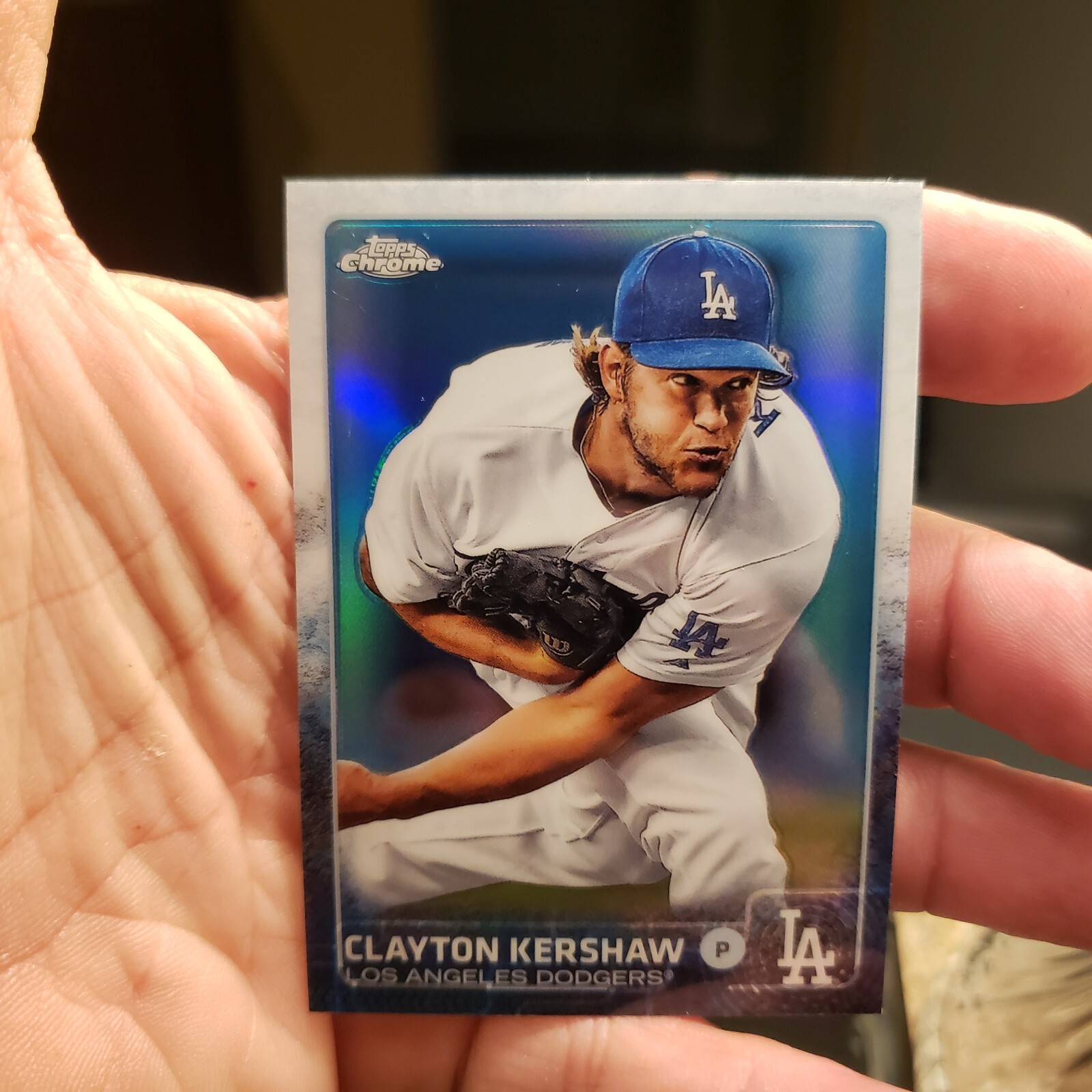 2015 Topps Chrome Refractor Clayton Kershaw # 55