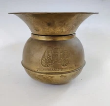 Vintage WELLS FARGO & Co. OVERLAND STAGE TOBACCO SPITTOON BANK WILD WEST SALOON