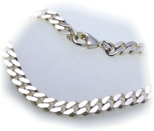Chain Flat Curb Chain Real Silver 925 6 Mm 45 Cm Sterling Silver Unisex