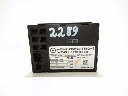 MERCEDES BENZ E W211 GATEWAY CONTROL MODULE UNIT Steuergerät a2115402945
