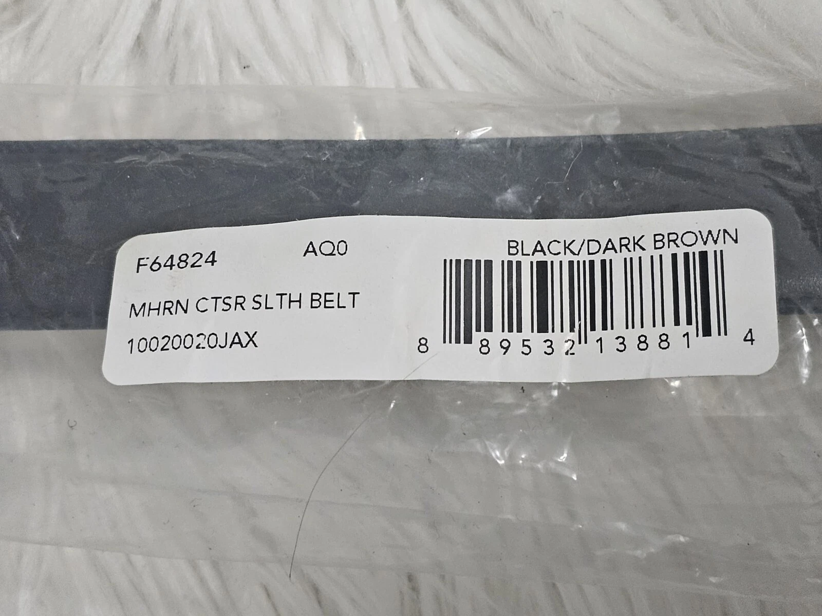 Coach Outlet Fibbia Imbracatura Taglio a Misura Cintura Reversibile Uomo Pelle Nera 32mm