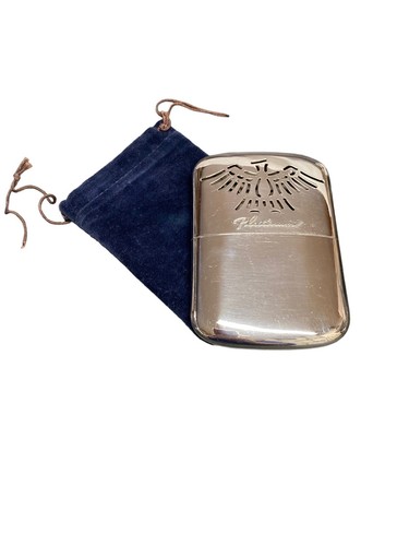 Vintage Phoenix Peacock Platinum Pocket Hand Warmer Made in Japan