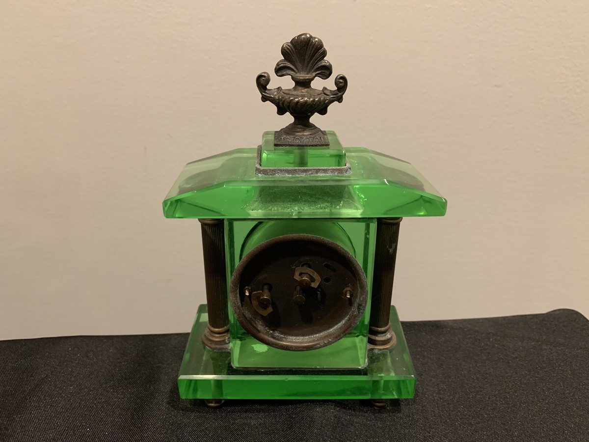 Seiko Antique Green Glass Japanese Clock Working !! | eBay