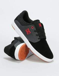 13 Black/Dk Grey/Athlet DC Shoes Mens Plaza S Skate Shoes 