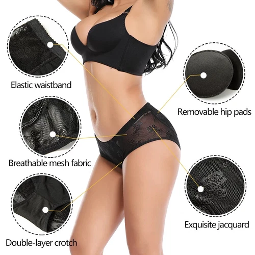 Gepolstertes Damenhöschen Po-Boosting Body Shaper Hüftverstärker Shapewear Unterwäsche - Bild 5 von 44