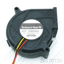 Sanyo 109BD12HC2 7530 DC12V 0.37A 7CM 3-Wire Centrifugal Turbo Cooling Fan
