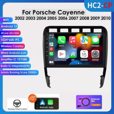 9'' Android 12 Car Stereo for Porsche Cayenne 2002-10 GPS Navi Radio Player RDS