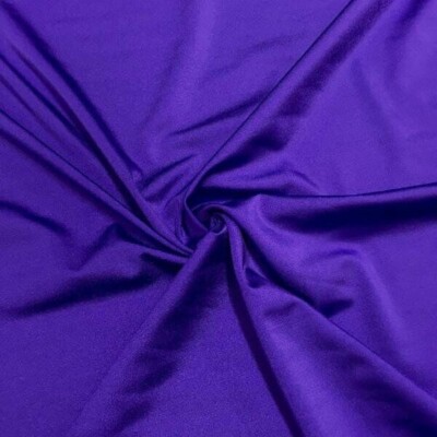 Purple Shiny Finish Milliskin Nylon Spandex Fabric - 4 Way Stretch, Sold by the