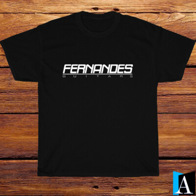 New Shirt Fernandes Guitar Company Logo Black/Grey/White/Navy T-Shirt S-5XL
