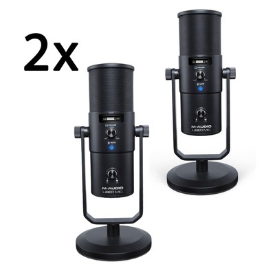 2x M-Audio Uber Mic / USB Kondensator Mikrofon / mit 4 Richtcharakteristiken