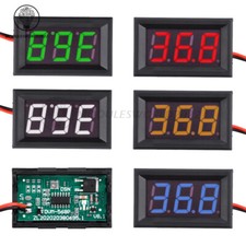 DC 5-120V 0.56 inch 2 Wire Digital Display DC Voltage Meter Voltmeter 3-Digit