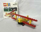 LEGO 430 Biplane 100% Complete with Manual, no box - Vintage 1975