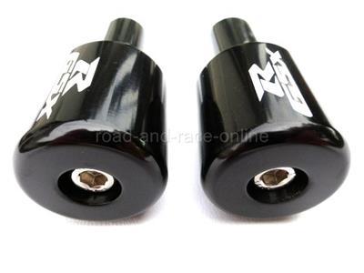 Suzuki GSXR600 GSXR750 GSXR1000 Black Bar Ends Bar End Weight With GSXR Logo Ex - Picture 3 of 6