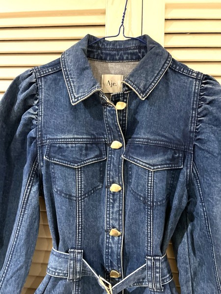 Gorgeous AJE “Dione” Denim Cotton  Dress -  size  6