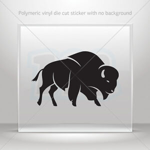 Stickers Sticker Bison Buffalo Atv Bike polymeric vinyl Garage st5 KR449