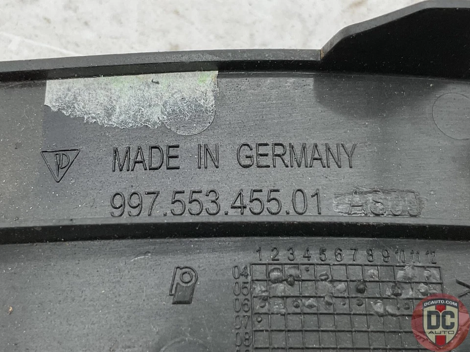 05-08 Porsche Boxster Cayman 911 Parking Brake Cover Black 99755345501A03 122674 - Image 3 of 4