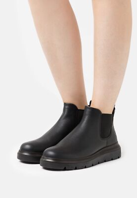 Ecco Nouvelle Chelsea Classic Damen Stiefeletten Leder schwarz Boots Gr. UK 7 / EU 41