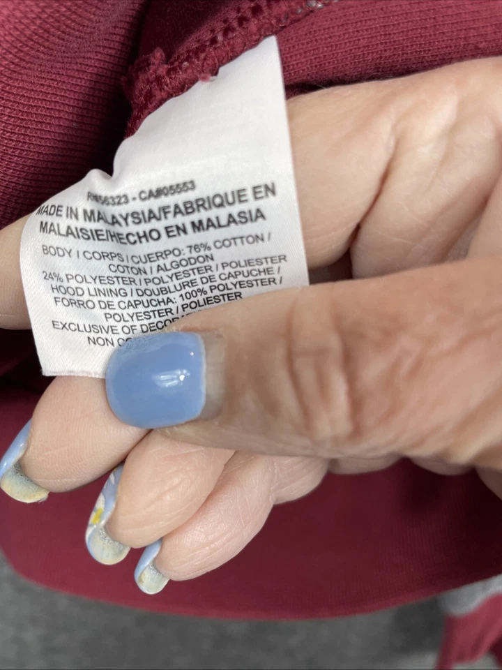 Nike Washington Redskins Hoodie Therma Fit Burgundy Gray Pullover NFL - Youth M - Image 3 of 4