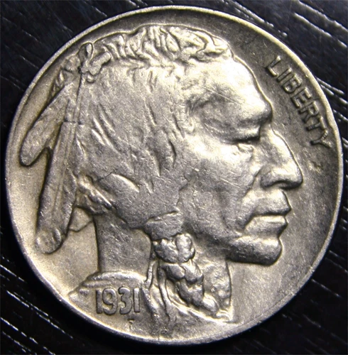 1931 S Buffalo Nickel US Coin 5c
