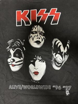 KISS T-Shirt 96/97 Rock Band Alive Worldwide Reunion Tour | eBay