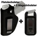 PREIS GESENKT! Pistolen-Holster Li + Re, Softair M/L/XL + 2 MAGAZIN HOLSTER