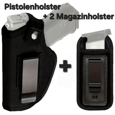 PREIS GESENKT! Pistolen-Holster Li + Re, Softair M/L/XL  +  2 MAGAZIN HOLSTER