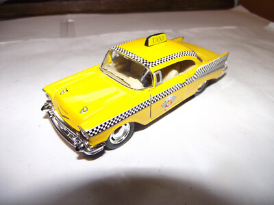 Kinsmart Chevrolet Bel Air New York gelb Taxi Cab Diecast Auto 1/40