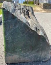 Natural Rough Green Jade Block Chunk Specimen 116LBS 12"  INCH CARVE SLAB WOW!!