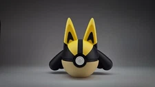 Shiny Lucario | Themed 3D Printed Pokéball | #0448 Lucario