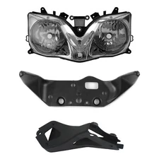 Front Headlight & Upper Fairing Stay Bracket Set Fit For Honda CBR600F4i 2001-06