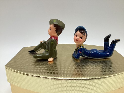 Vintage 1962 Wilton Plastic Figure Boy Scouts Hong Kong Ceramic Boy Scout Figure - Picture 2 of 7