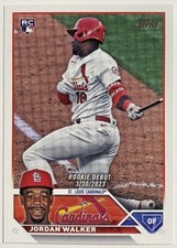 2023 Topps Update Series Jordan Walker RC Rookie Debut #US122 Cardinals.