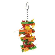 Mini Knots N Blocks Bird Toy Shreddable Toy For Medium Size Parrots, Parrot Toy