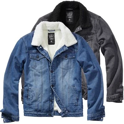Brandit Herren Jacke Sherpa Denim Jacket Jeansjacke Winterjacke S-5XL - Bild 1 von 2