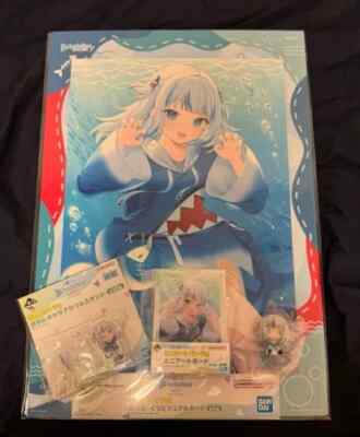 Hololive EN X Ichibankuji 2024 Gawr Gura Komplettsatz 4 Japan Neu