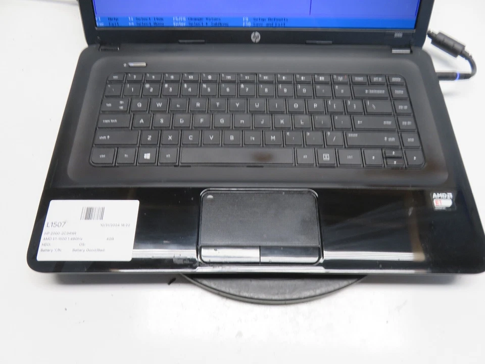 HP 2000-2C34NR AMD E1-1500 1,48 ГГц 4 ГБ без жесткого диска без батареи - Изображение 2 из 4