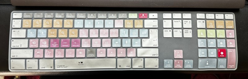 Silicone Keyboard Cover Skin For Apple MAC Avid Pro Tools Hot Keys