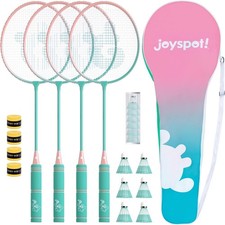 Juego de 4 raquetas de b dminton para juegos en el patio al aire libre. neuvo.