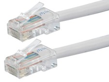 Monoprice Cat6 Ethernet Patch Cable - 10ft - White, RJ45, 550Mhz, UTP, 24AWG