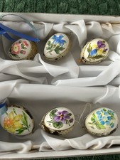 Ostereier handbemalte Wachteleier Blumen mit Signum Ostermesse
