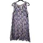 NEW Torrid 0 Purple Mini Sequin Mesh Dress Glam Sheath Cocktail Sleeveless