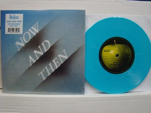 The Beatles - Now And Then, 2023 German Blue Vinyl Import 7" single, Rock, Pop.