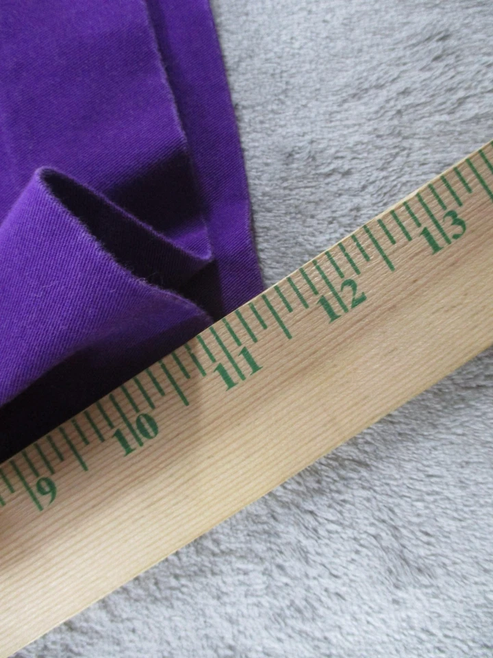 Lauren Ralph Lauren 活动短裤女式 12 紫色百慕大斜纹布弹力休闲 — 第 3/4 张图片