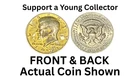 1971-D Kennedy Half Dollar / Gold Leaf Novelty Coin / FREE SHIPPING