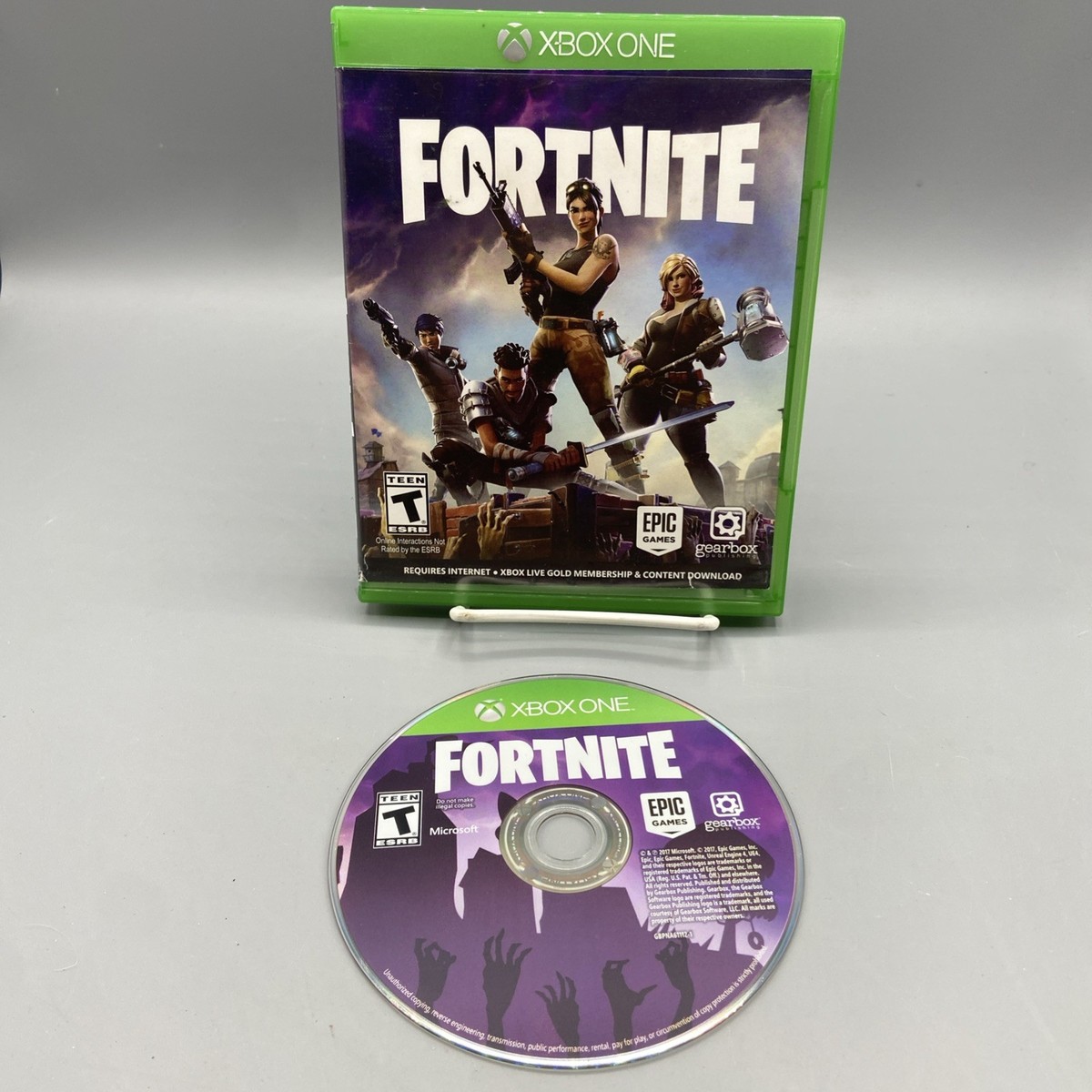 Fortnite Purple Game Disc (Xbox One) No Manual/Codes Tested