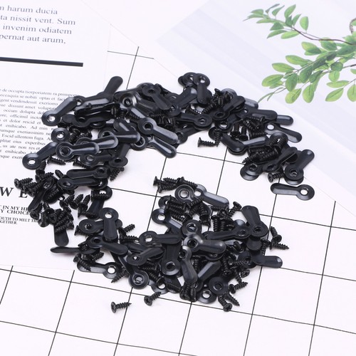 100 Pcs Back Plate Buckle Picture Hanging Hardware Frame Hanger Kit - Picture 5 of 11