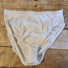 Vintage Y2k Victoria's Secret Hi Leg Brief Panty Signature Logo Sz Med